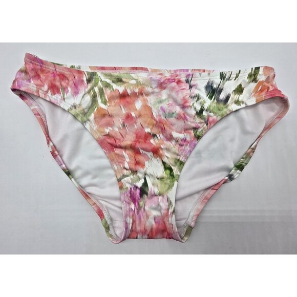 Lauren Ralph Lauren Womens Swimsuit Bikini Bottom Size 4 Pink Floral Swim Bottom - Picture 1 of 7